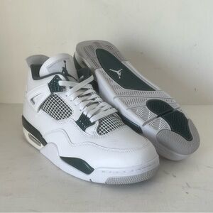 Size 11 - Nike Air Jordan 4 Retro “Oxidized Green” Sneakers B-Grade FQ8138-103